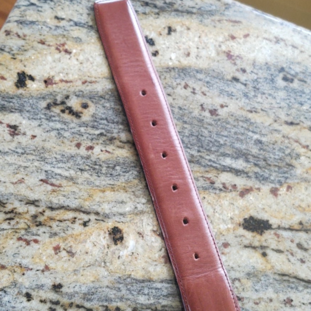 LEATHER travel belt with inner zipper, from the 80s - Picture 9 of 12